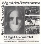 Demo gegen Berufsverbote Stuttgart 4.2.1978