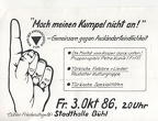  Bühler Friedenstage 1986 - Veranstaltung gegen Ausländerfeindlichkeit 