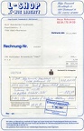 10.2.1983 Rechnung 100 Aufkeber Ortsschild Bühl