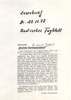 BT 22.11.1977 Leserbrief zu HdJ