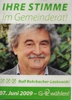 Wahlwerbung - Rolf Rohrbacher 2009 (Vorderseite)